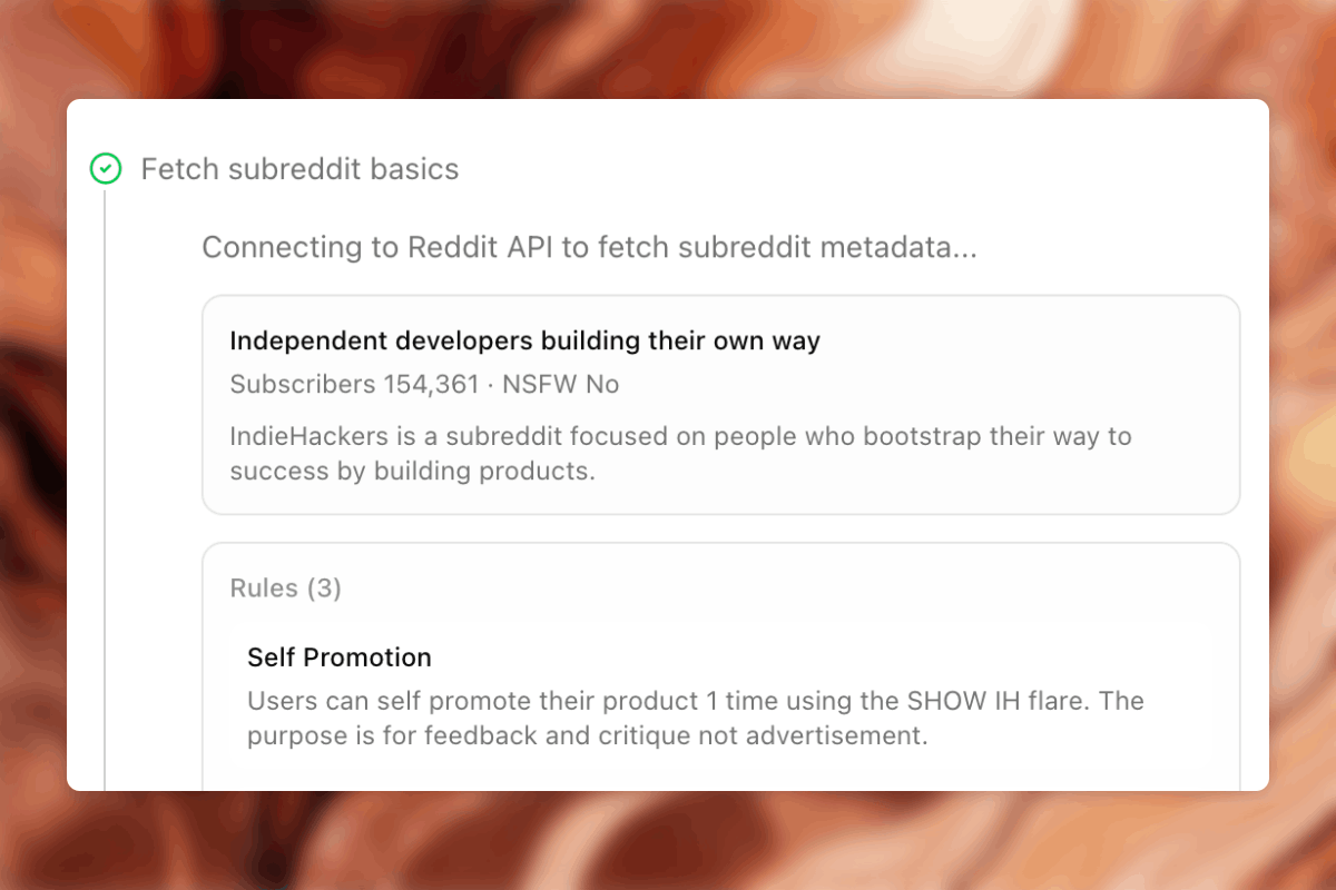 Generate Subreddit engagement strategy step