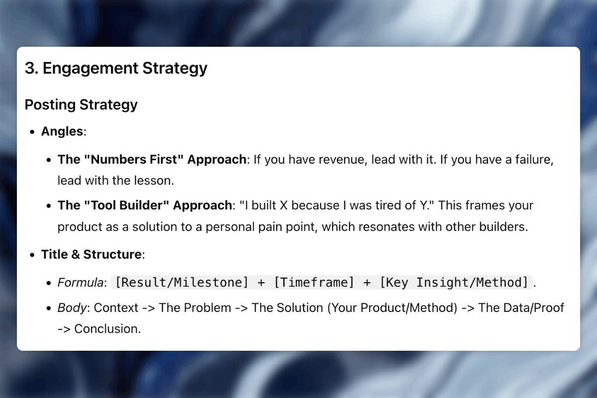 Analysis handoff to monitoring and reply step